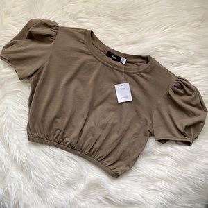 BDG Cap Sleeve Crop Top